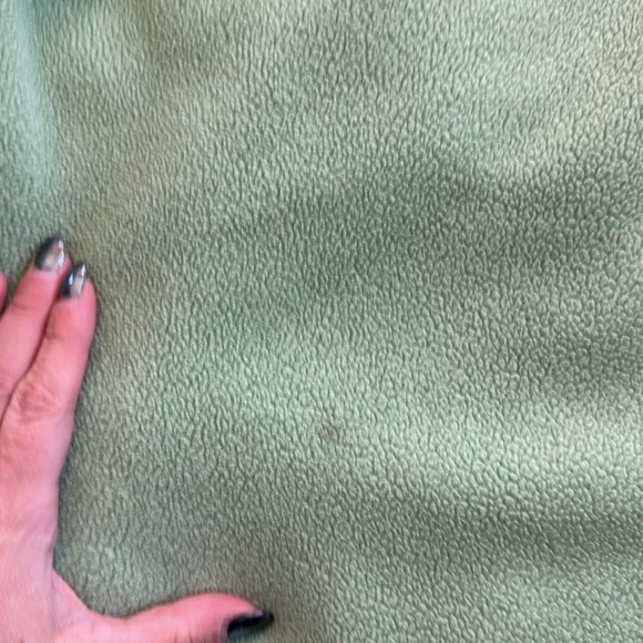 Junior women’s Denali The North Face Fleece Zip Up Jacket size XL rare Green - Picture 6 of 8